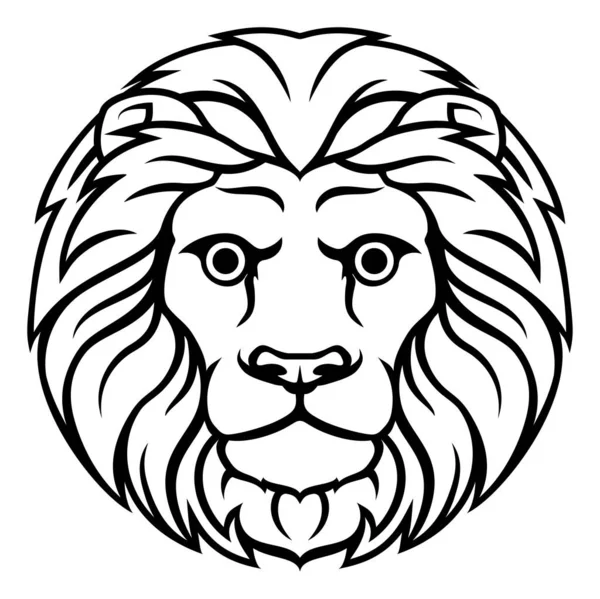 Leo Lion Zodiac Horoscoop Teken — Stockvector