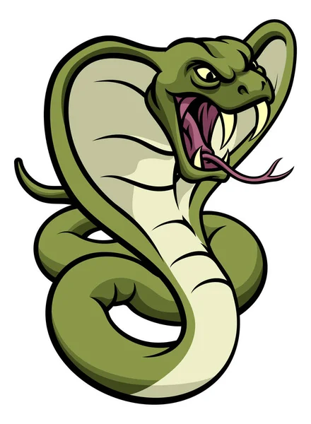 Cobra Snake Viper Mascot — Stock Vector