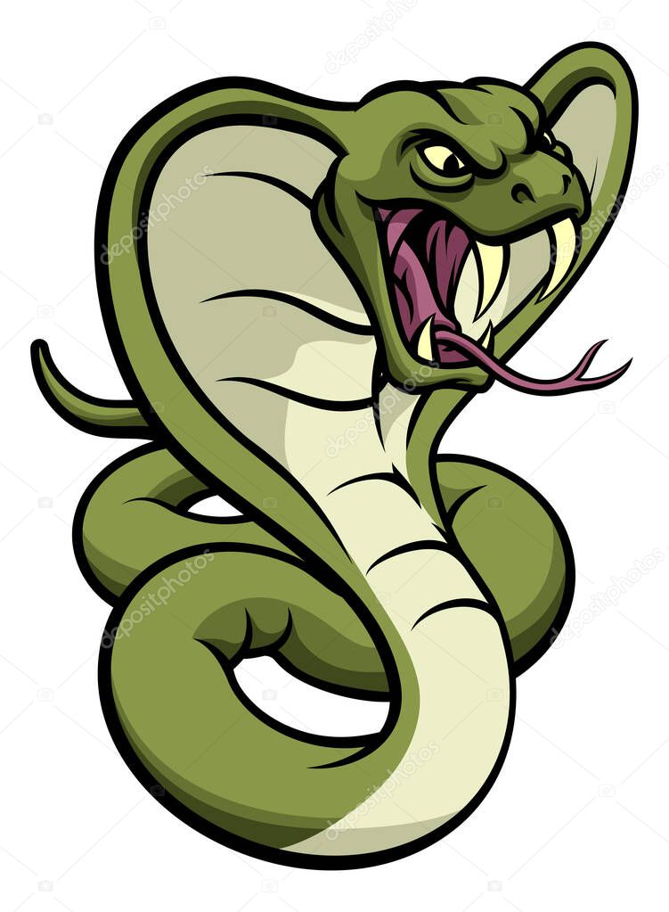 An illustration of a cobra snake viper