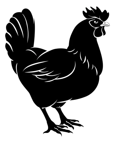 Illustrazione cibo pollo — Vettoriale Stock