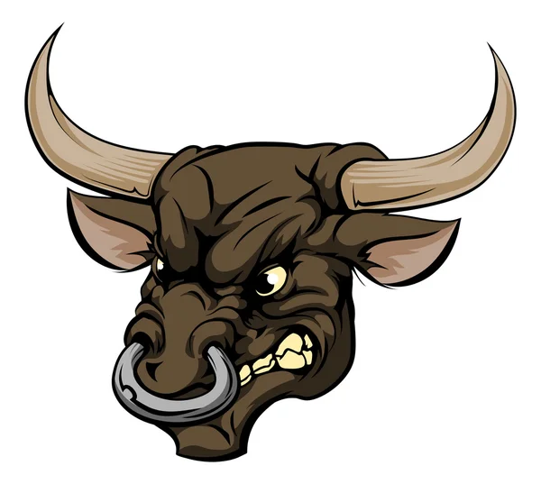 Caractère mascotte Bull — Image vectorielle