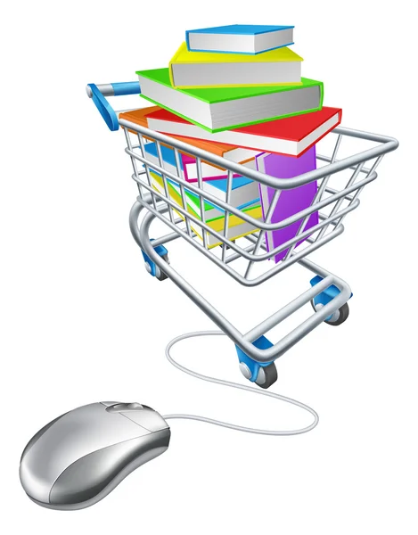 Educazione online o shopping su internet — Vettoriale Stock