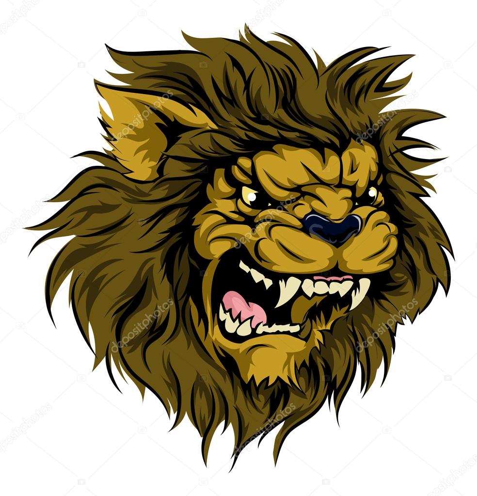 Lion mascot character