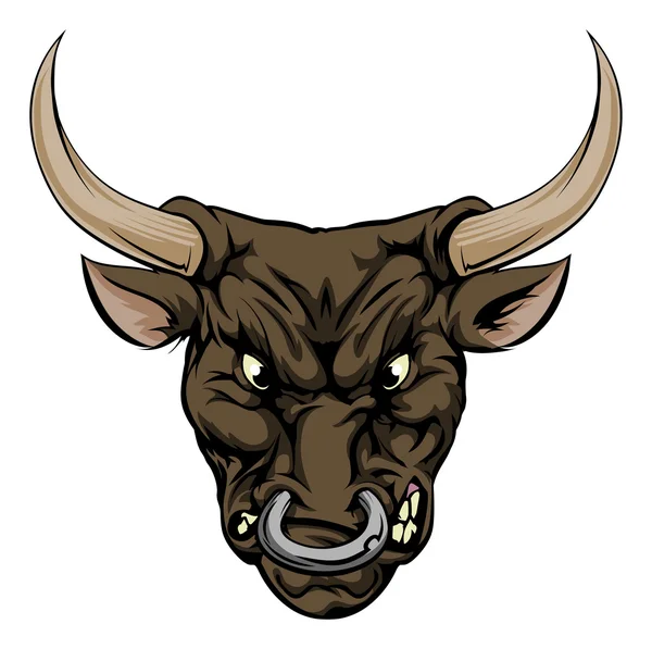 Bull mascotte karakter — Stockvector