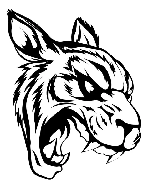 Tiger maskot karaktär — Stock vektor