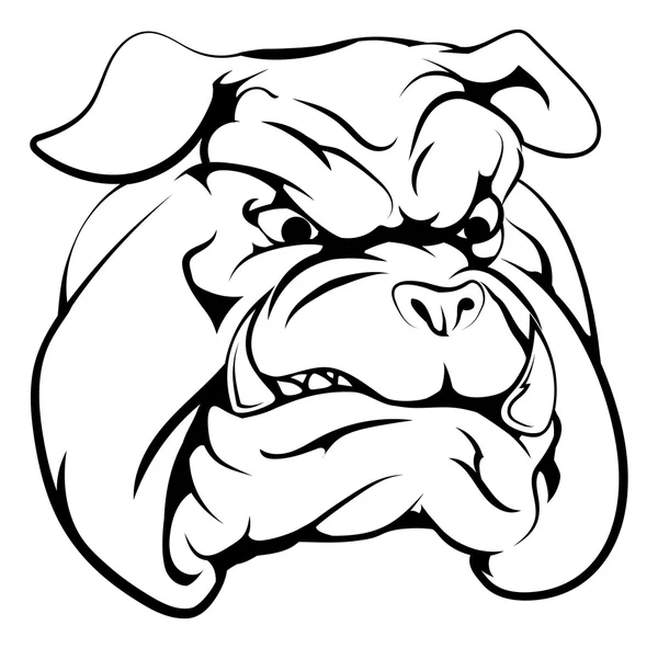 Bulldog mascotte karakter — Stockvector
