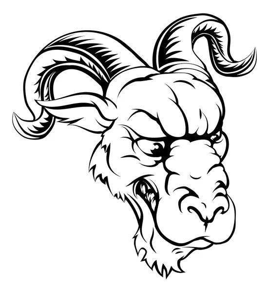 RAM sport mascotte — Stockvector