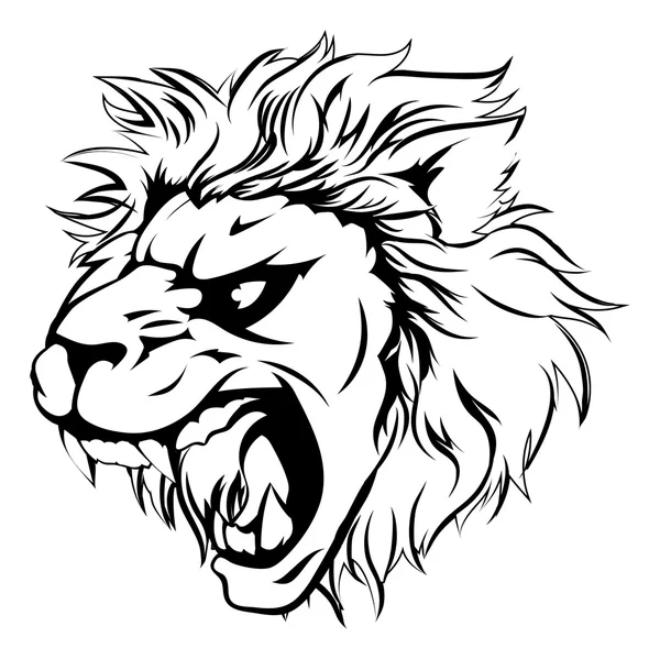 Lion dierlijke mascotte — Stockvector