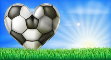 Kalp şekilli futbol topu