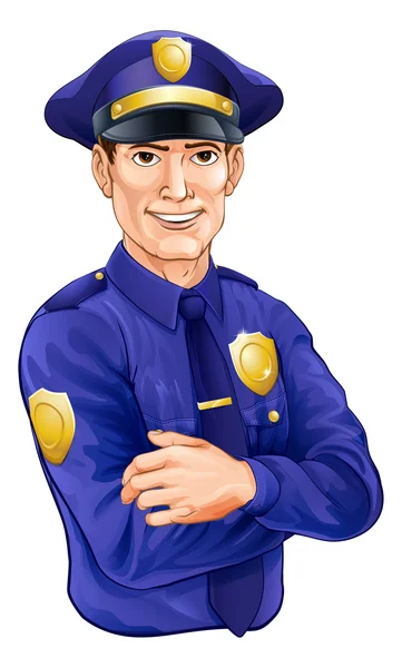 Personagem policial — Vetor de Stock