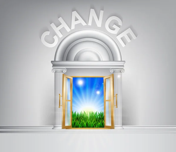 Faire un concept de changement — Image vectorielle