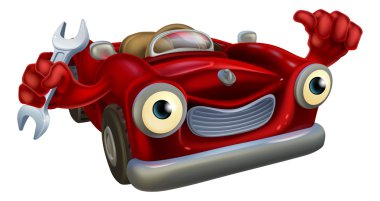 Araba mekanik maskot