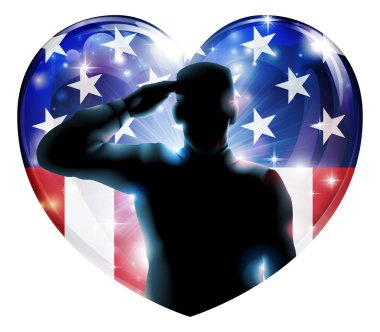 Veterans day soldier or 4th July concept clipart