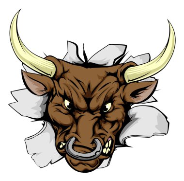 Duvardan şarj boğa