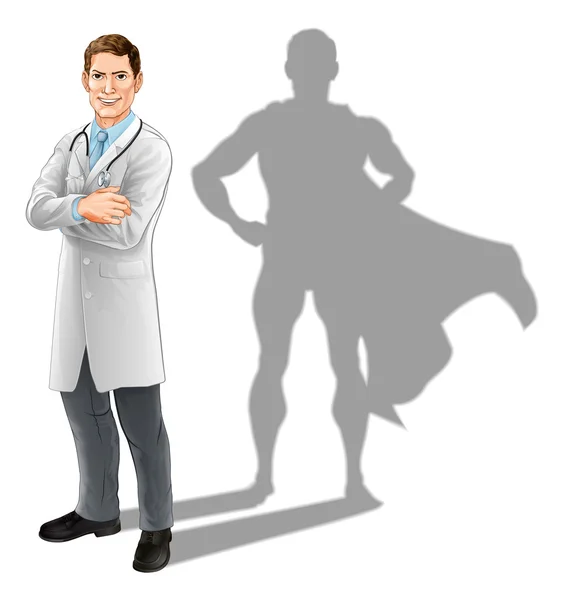 Doctor héroe — Vector de stock