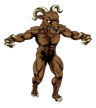 RAM canavar maskot