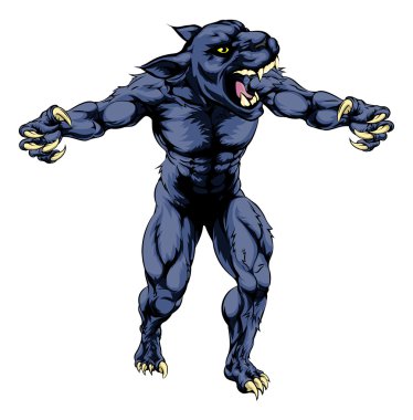 Panter korkunç spor maskot
