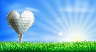 Kalp şekilli golf topu