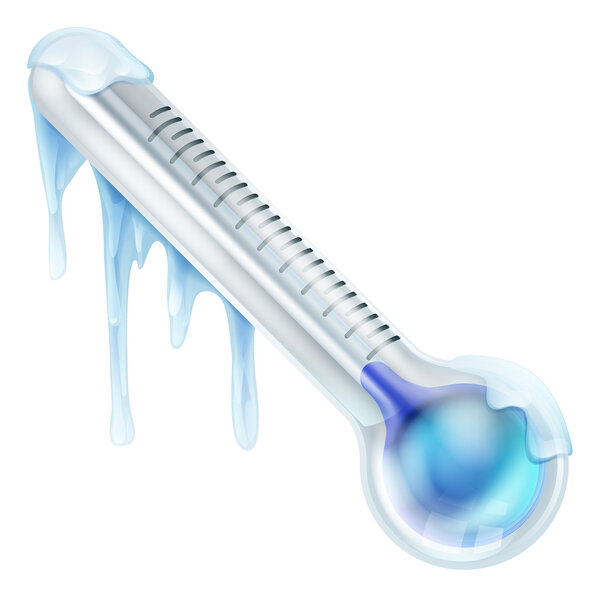 Cold frozen thermometer