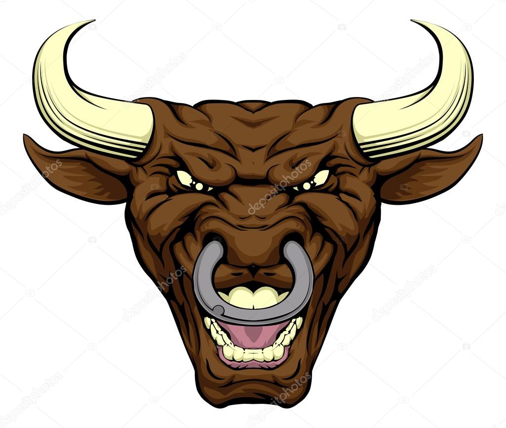 Bull character face