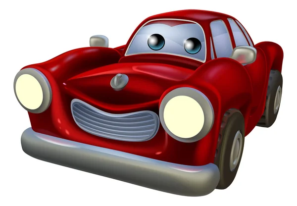 Mascote de carro de desenhos animados — Vetor de Stock