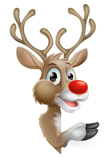 Cartoon Christmas Reindeer — Stock Vector