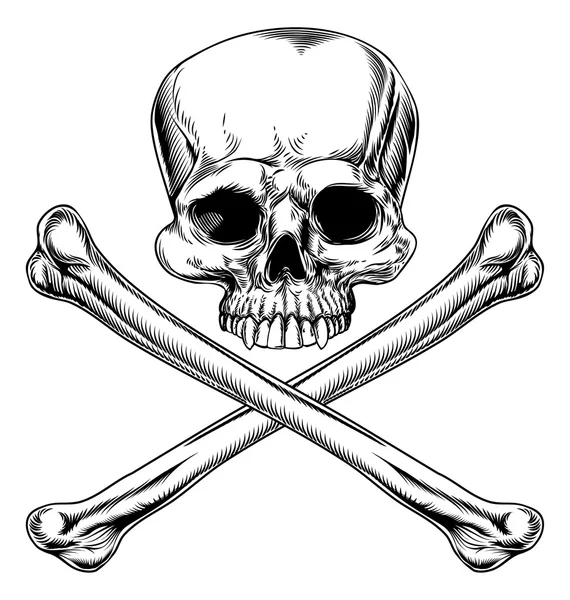 Skull and Crossbones — Stockvector