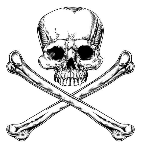 череп и перекрещенные кости
