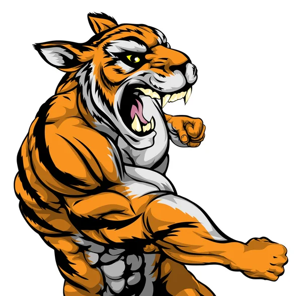 Angry tiger cartoon Vector Art Stock Images | Depositphotos