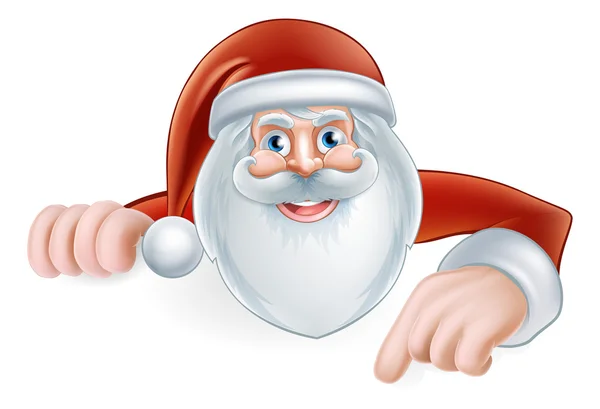 Δείχνοντας Santa κινουμένων σχεδίων — Διανυσματικό Αρχείο