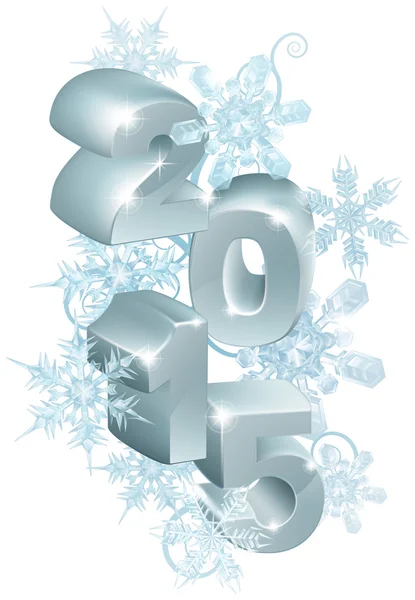Décorations du Nouvel An 2015 ou de Noël — Image vectorielle