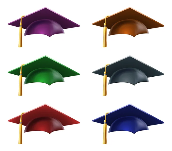 Graduate hats or caps Vector Graphics