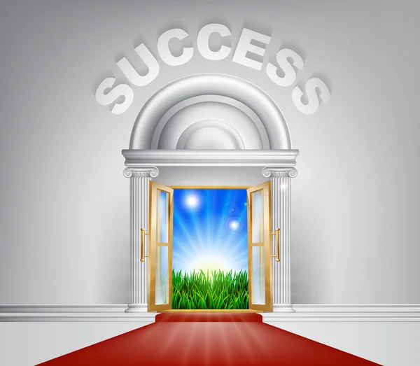 Success Door Concept — Stock Vector