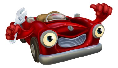 Araba tamircisi anahtar ile