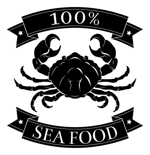 100 seafood pork food label — ストックベクタ