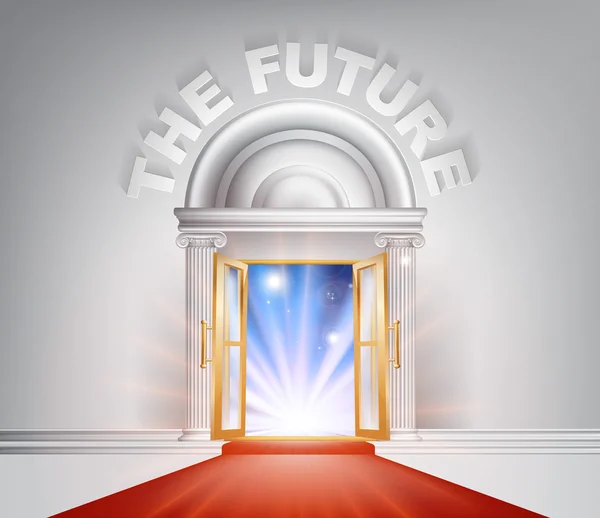 La future porte de tapis rouge — Image vectorielle