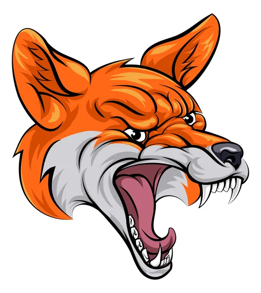 Mascotte de sport Fox — Image vectorielle