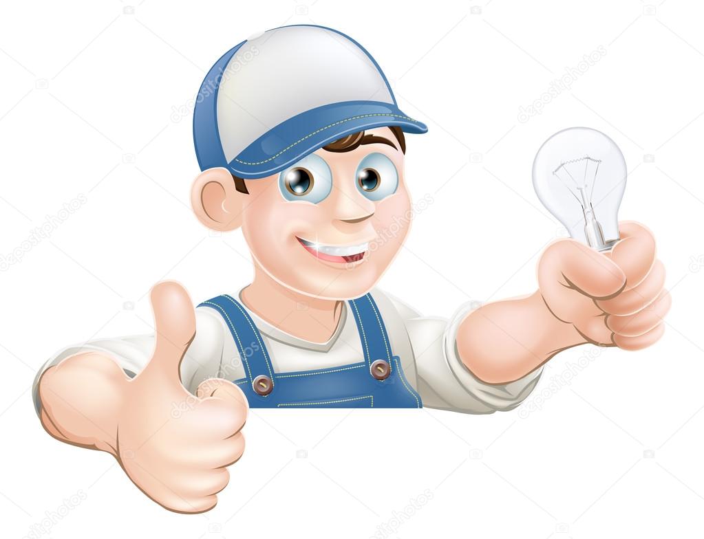 Electrician giving thumbs up