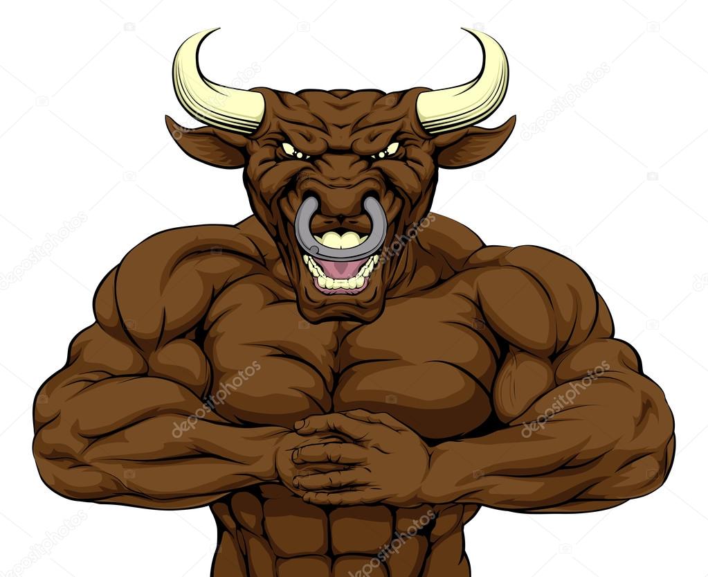 Bring it bull mascot