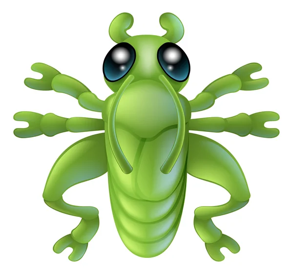 Cartoon sprinkhaan insect bug — Stockvector