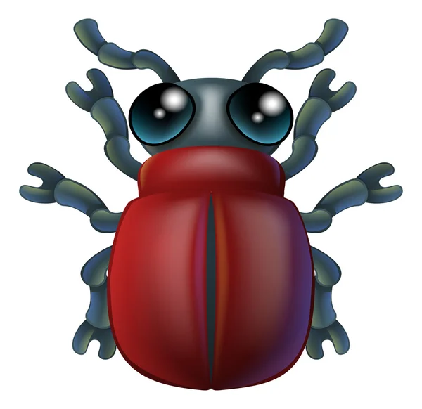 Personaje de insecto de dibujos animados — Vector de stock