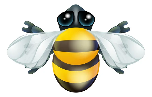 Caractère de bug abeille dessin animé — Image vectorielle