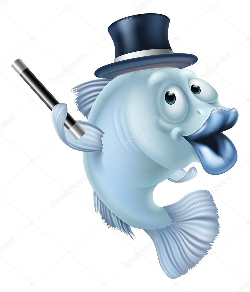 Magic fish cartoon Stock Vector by ©Krisdog 85790904
