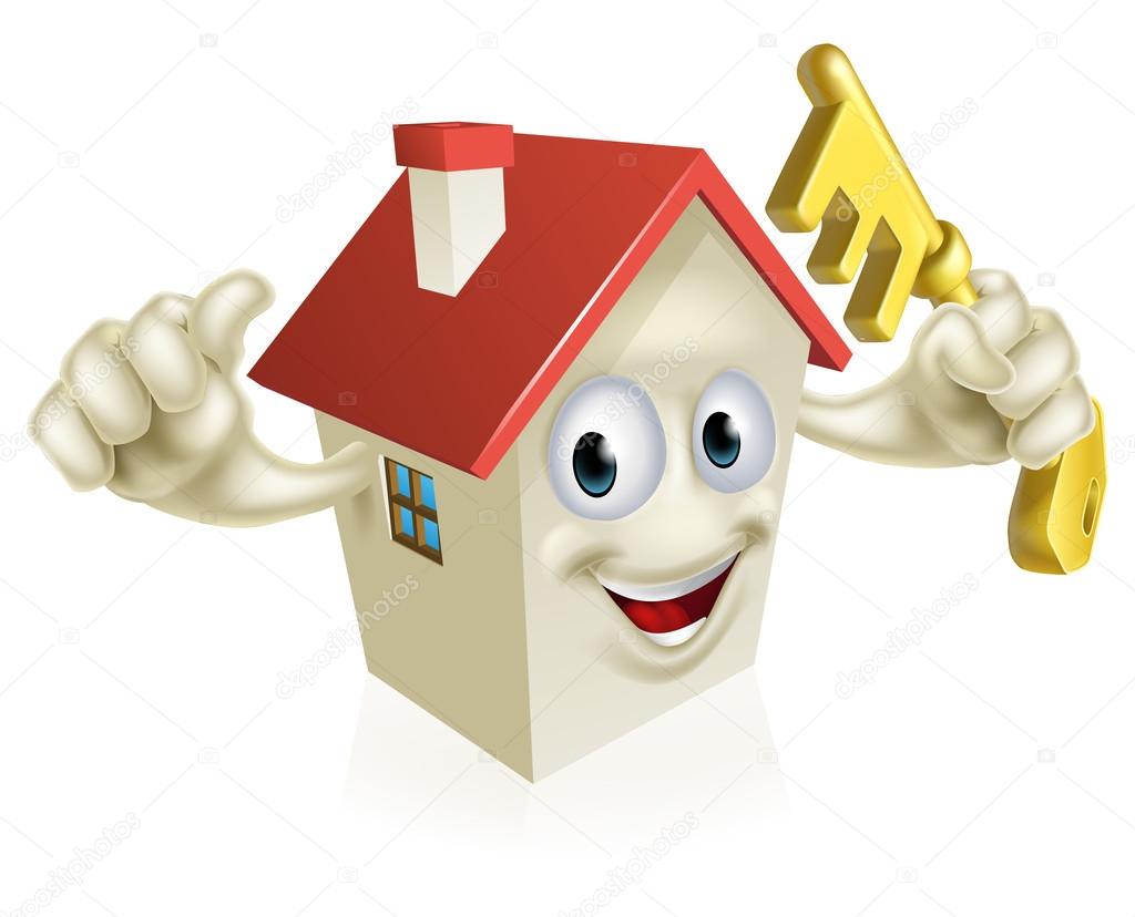 Cartoon house holding key Vector Art Stock Images | Depositphotos Cartoon house holding key Vector Art Stock Images | Depositphotos