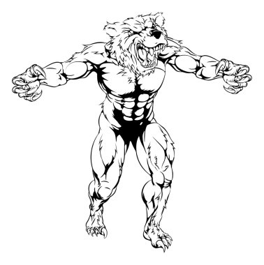 Korkunç spor maskot ayı