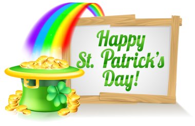 Happy St Patricks Day Sign clipart