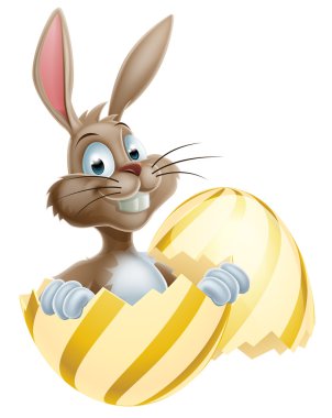 bunny Paskalya yortusu yumurta
