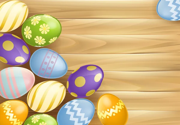 Easter eggs background — Stock Vector