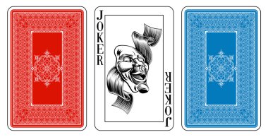Boyutu Joker oyun kartı köprü artı işareti ters çevir
