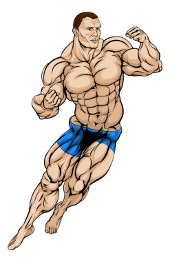 MMA savaşçı veya güreşçi